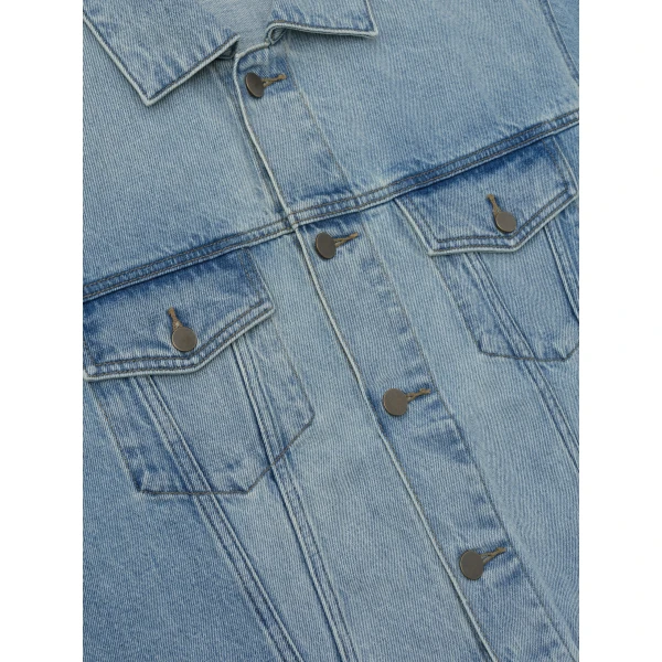 Fear of God Essentials Classic Denim Jacket in Classic Blue | Men Jackets | Coveti