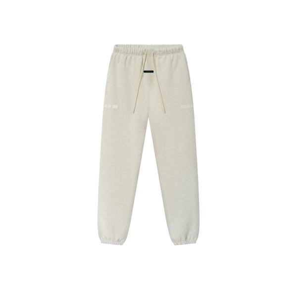 Fear of God Essentials Classic Fleece Sweatpant in Vanilla Heather | Coveti