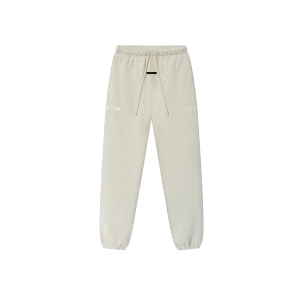 Fear of God Essentials Classic Fleece Sweatpant in Vanilla Heather | Coveti