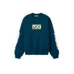 Fear of God Essentials Classic Half Raglan Hi-Crewneck in Night Sea | Coveti