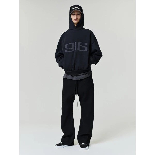 Fear of God Essentials Classic Half Raglan Hoodie in Vintage Black | Sweatshirts | Coveti