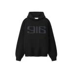 Fear of God Essentials Classic Half Raglan Hoodie in Vintage Black | Coveti