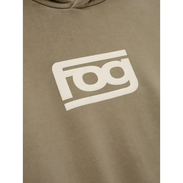 Fear of God Essentials Classic Half Raglan Hoodie in Washed Clay | Sweatshirts | Coveti