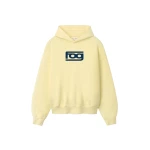 Fear of God Essentials Classic Half Raglan Hoodie in Washed Sulphur | Coveti