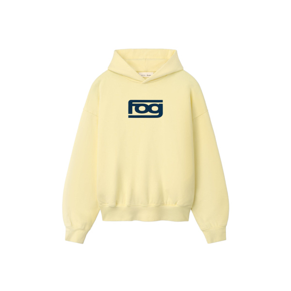 Fear of God Essentials Classic Half Raglan Hoodie in Washed Sulphur | Coveti