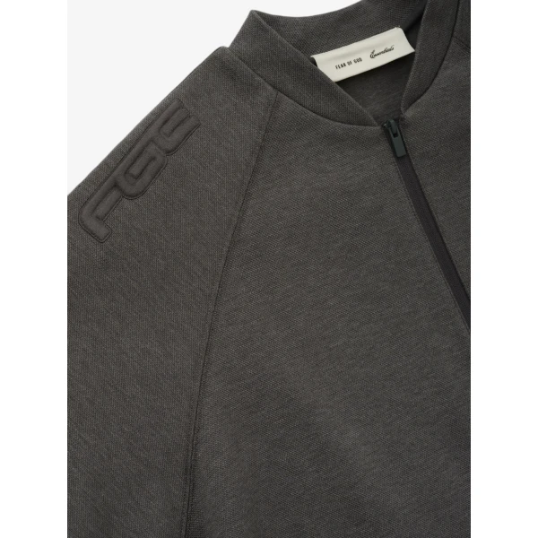 Fear of God Essentials Classic Half Zip Raglan in Ash Heather | Sweatshirts | Coveti
