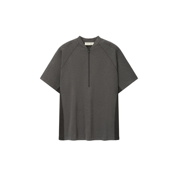 Fear of God Essentials Classic Half Zip Raglan in Ash Heather | Coveti