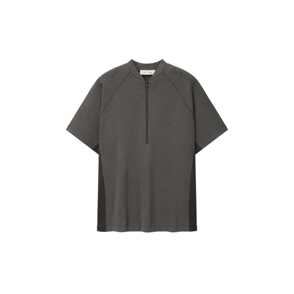 Fear of God Essentials Classic Half Zip Raglan in Ash Heather | Coveti