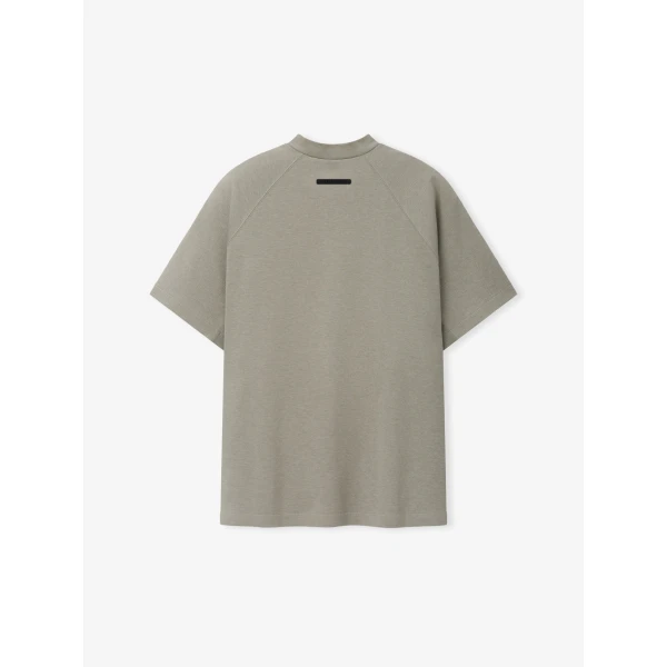 Fear of God Essentials Classic Half Zip Raglan in Pyrite Heather | Sweatshirts | Coveti