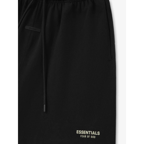 Fear of God Essentials Classic Heavy Jersey Short in Black | Shorts | Coveti