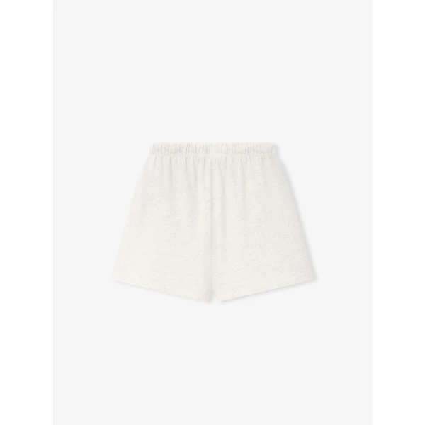 Fear of God Essentials Classic Heavy Jersey Short in Oatmeal Heather | Shorts | Coveti