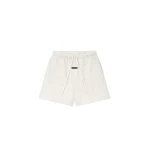 Fear of God Essentials Classic Heavy Jersey Short in Oatmeal Heather | Coveti