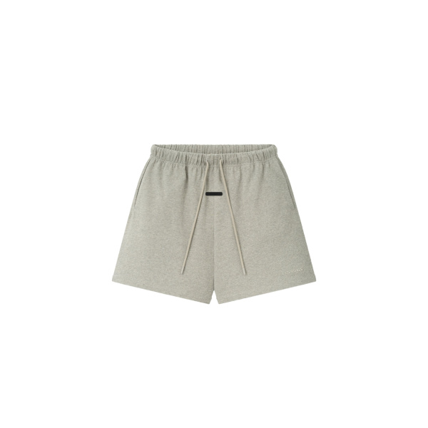 Fear of God Essentials Classic Heavy Jersey Short in Warm Heather | Coveti
