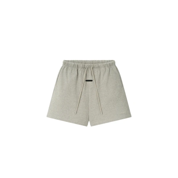 Fear of God Essentials Classic Heavy Jersey Short in Warm Heather | Coveti