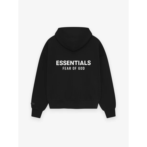 Fear of God Essentials Classic Hoodie in Vintage Black | Sweatshirts | Coveti