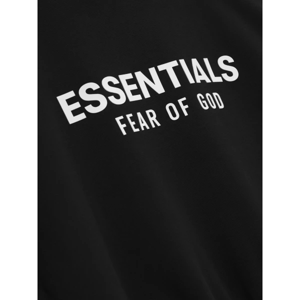 Fear of God Essentials Classic Hoodie in Vintage Black | Sweatshirts | Coveti