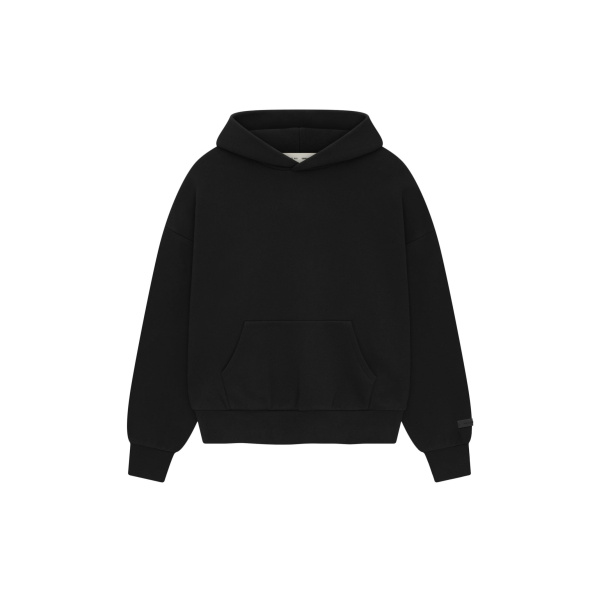 Fear of God Essentials Classic Hoodie in Vintage Black | Coveti