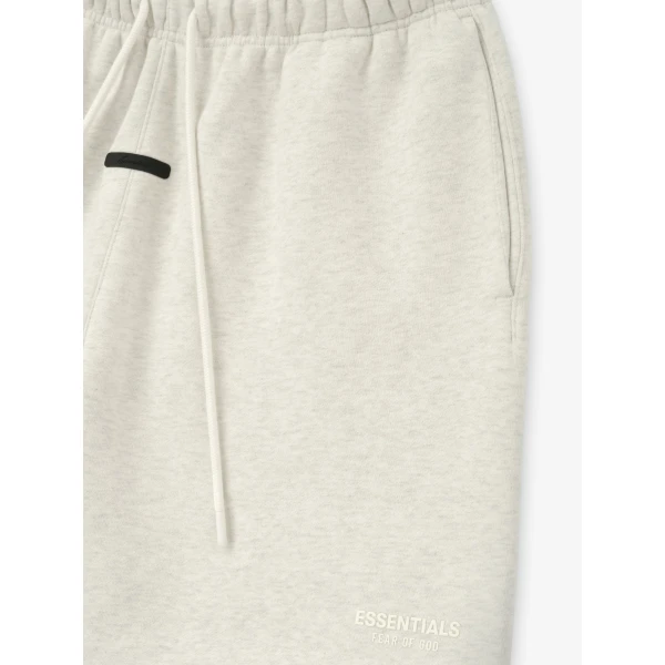 Fear of God Essentials Classic Sweatshort in Oatmeal Heather | Shorts | Coveti