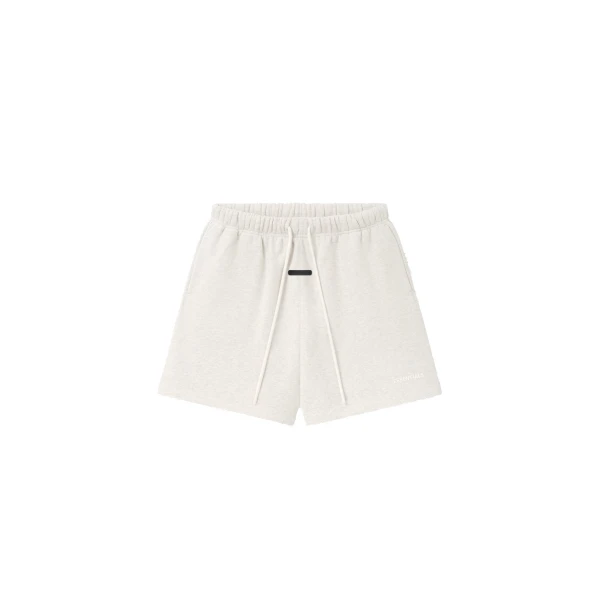 Fear of God Essentials Classic Sweatshort in Oatmeal Heather | Coveti