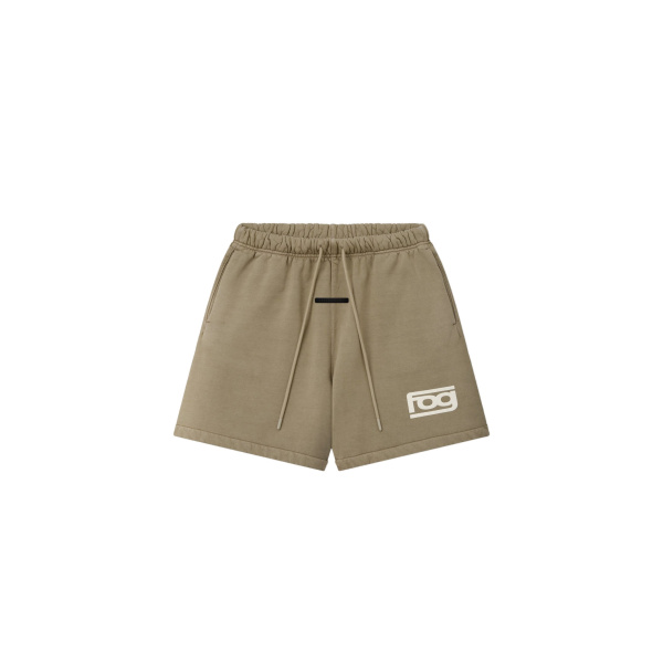 Fear of God Essentials Classic Sweatshort in Washed Clay | Coveti