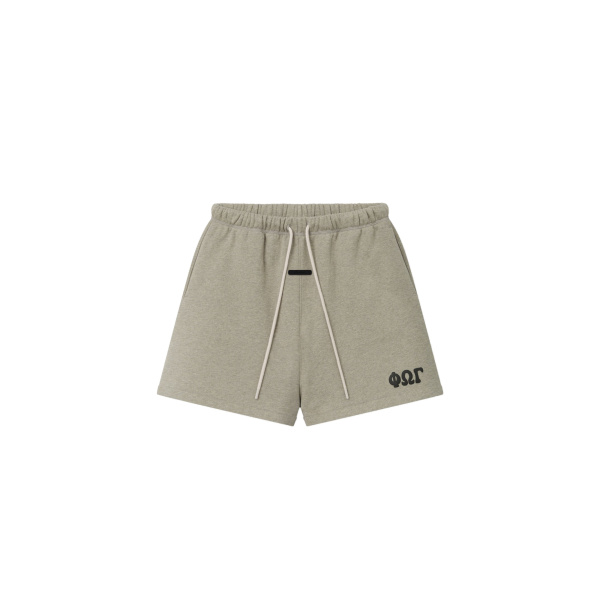 Fear of God Essentials Classic Sweatshort in Washed Seal Heather | Coveti