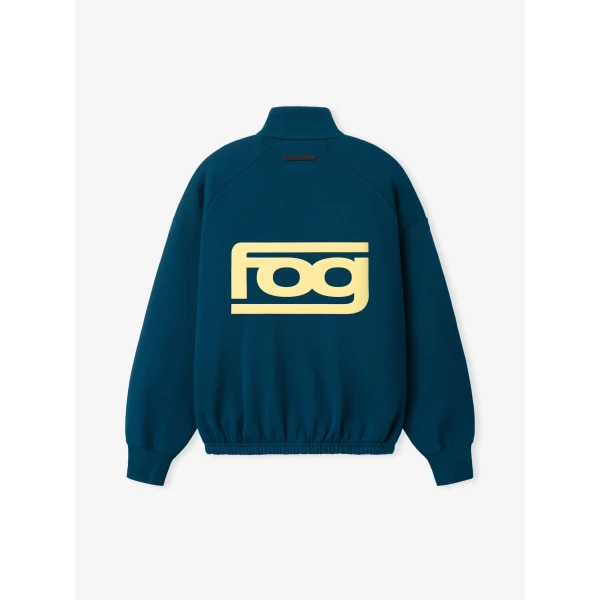 Fear of God Essentials Classic Track Jacket in Night Sea | Men Jackets | Coveti