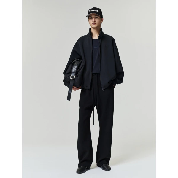 Fear of God Essentials Classic Track Jacket in Vintage Black | Men Jackets | Coveti