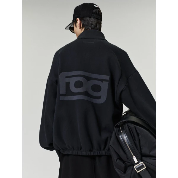 Fear of God Essentials Classic Track Jacket in Vintage Black | Men Jackets | Coveti