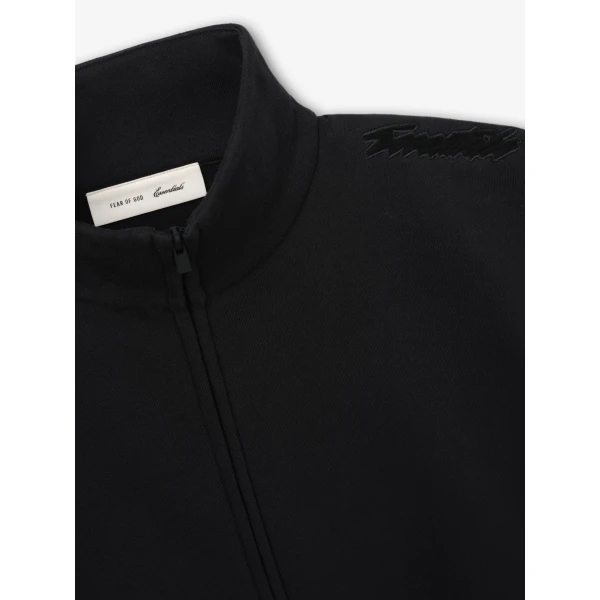 Fear of God Essentials Classic Track Jacket in Vintage Black | Men Jackets | Coveti