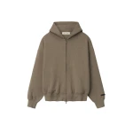 Fear of God Essentials Classic Zip-Up Hoodie in Homestead Heather | Coveti