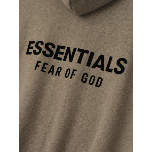 Fear of God Essentials Classic Zip-Up Hoodie in Homestead Heather | Sweatshirts | Coveti