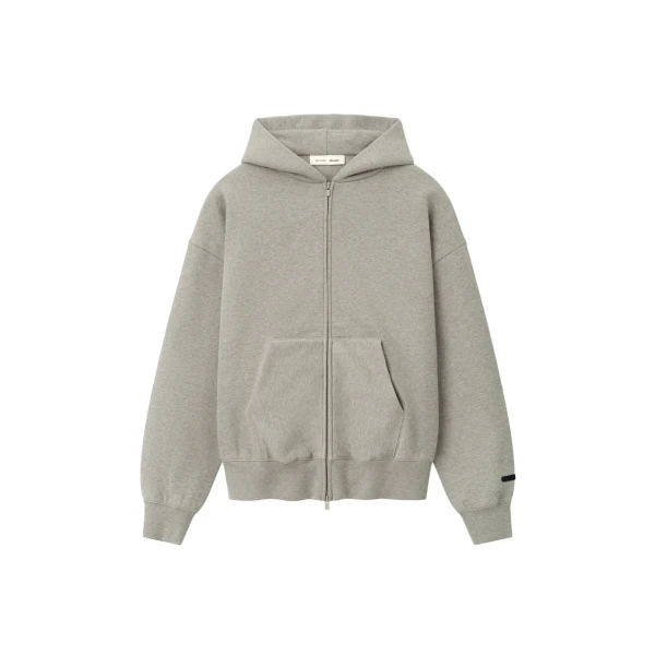 Essentials Classic Zip-Up Hoodie in Warm Heather
