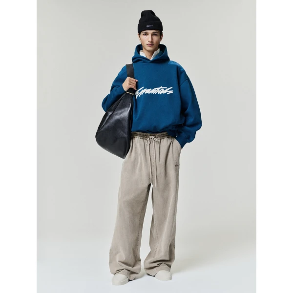 Fear of God Essentials Cotton Twill Lounge Drawstring Pant in Washed Clay | Pants | Coveti