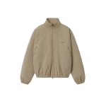 Fear of God Essentials Cotton Twill Modern Filled Jacket in Washed Clay | Coveti