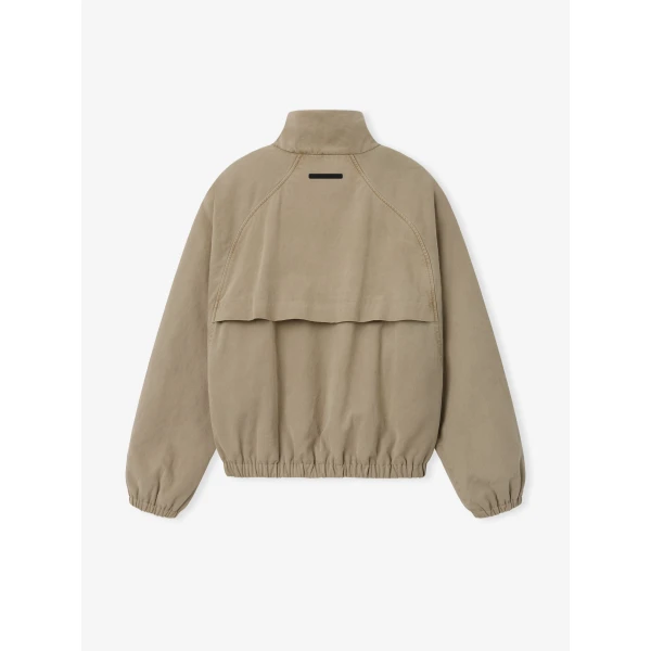 Fear of God Essentials Cotton Twill Modern Filled Jacket in Washed Clay | Men Jackets | Coveti