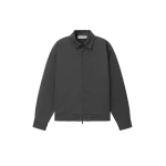 Fear of God Essentials Cotton Twill Work Jacket in Iron Grey | Coveti