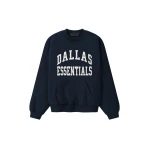 Fear of God Essentials Cowboys 90s Relaxed Crewneck in Dark Sapphire | Coveti