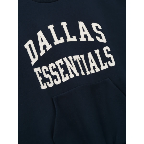 Fear of God Essentials Cowboys 90s Relaxed Crewneck in Dark Sapphire | Sweatshirts | Coveti