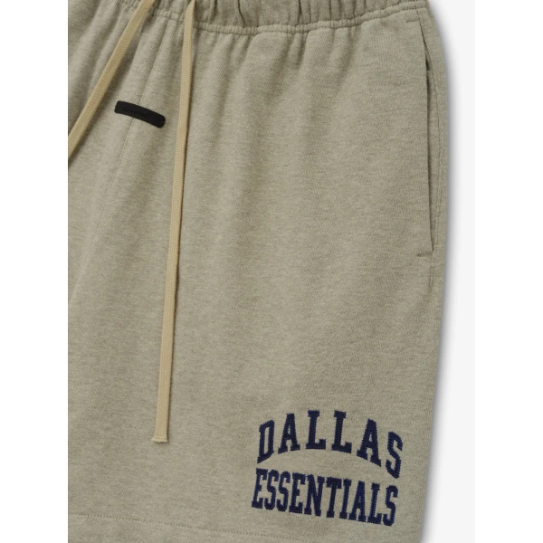 Fear of God Essentials Cowboys Classic Short in Seal Heather | Shorts | Coveti