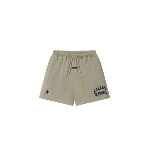Fear of God Essentials Cowboys Classic Short in Seal Heather | Coveti