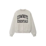 Fear of God Essentials Dallas Cowboys Training Camp Crewneck Boxy Fit in Light Heather | Coveti
