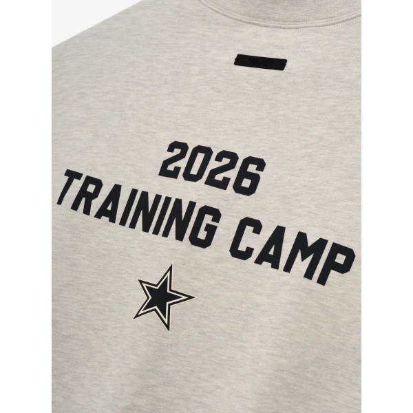 Fear of God Essentials Dallas Cowboys Training Camp Crewneck Boxy Fit in Light Heather | Sweatshirts | Coveti
