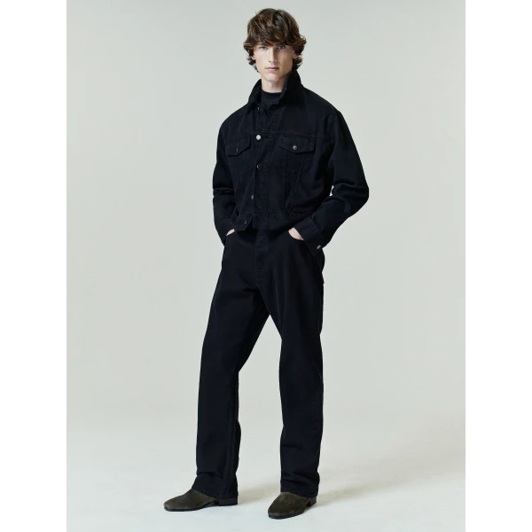 Fear of God Essentials Denim 5-Pocket Jeans in Overdyed Black | Pants | Coveti