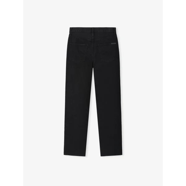 Fear of God Essentials Denim 5-Pocket Jeans in Overdyed Black | Pants | Coveti