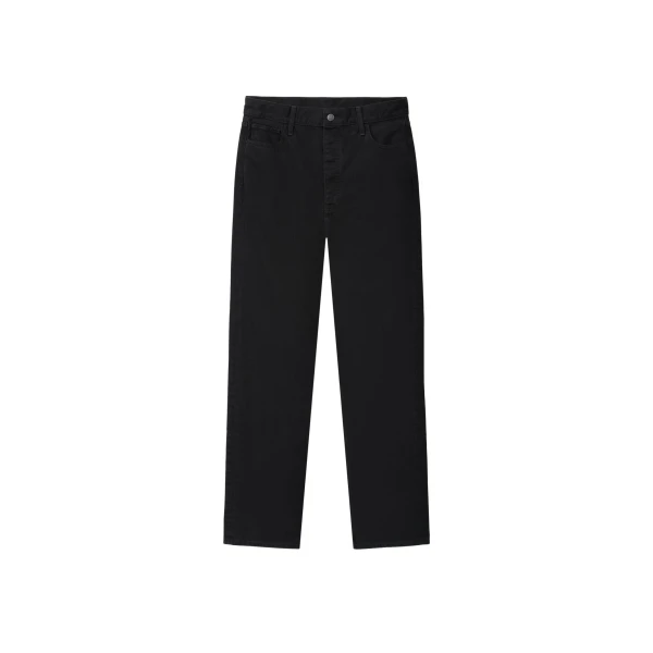 Fear of God Essentials Denim 5-Pocket Jeans in Overdyed Black | Coveti