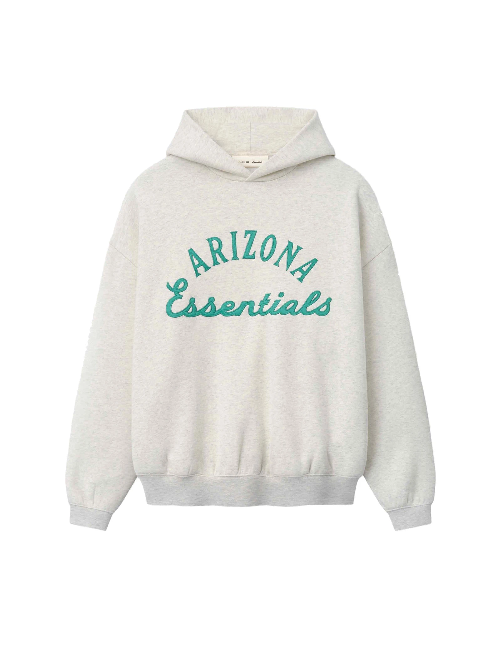 Fear of God Essentials Diamondbacks Sport Hoodie in Oatmeal Heather and Light Heather Rib Fear of God Essentials Diamondbacks Sport Hoodie in Oatmeal Heather and Light Heather Rib | Coveti