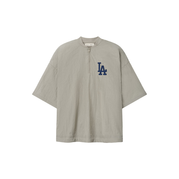 Fear of God Essentials Dodgers 3/4 Sleeve Pullover in Seal | Coveti