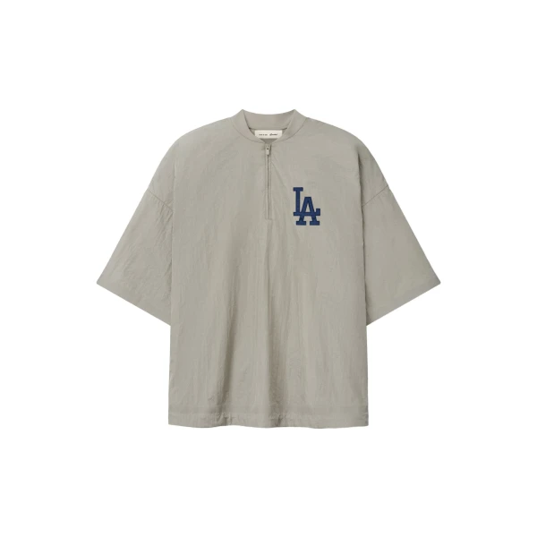Fear of God Essentials Dodgers 3/4 Sleeve Pullover in Seal | Coveti
