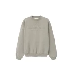 Fear of God Essentials Embossed 90s Relaxed Crewneck in Warm Heather | Coveti