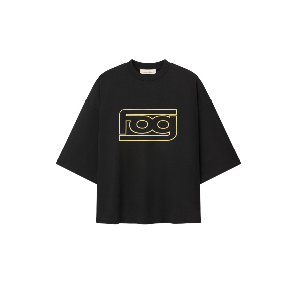 Fear of God Essentials FOG Merch Tee in Washed Vintage Black | Coveti